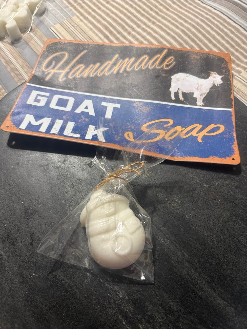 Handmade White Goat Milk Soap - Decorative Home Accent